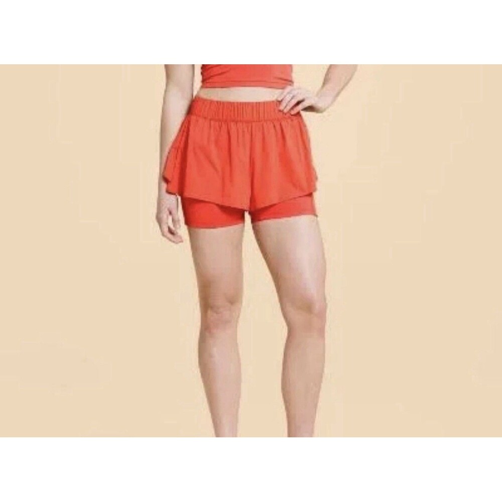 NWT Blogilates Ruffle Shorts Black 2x Women's Athletic Yoga Running Activewear